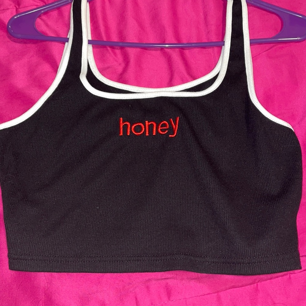 black tank top